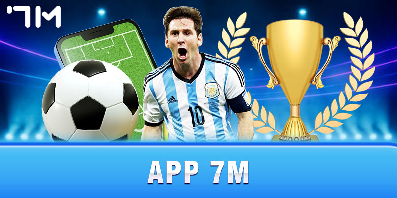 Giao diện app 7m cn trên điện thoại với tỷ số trực tuyến.